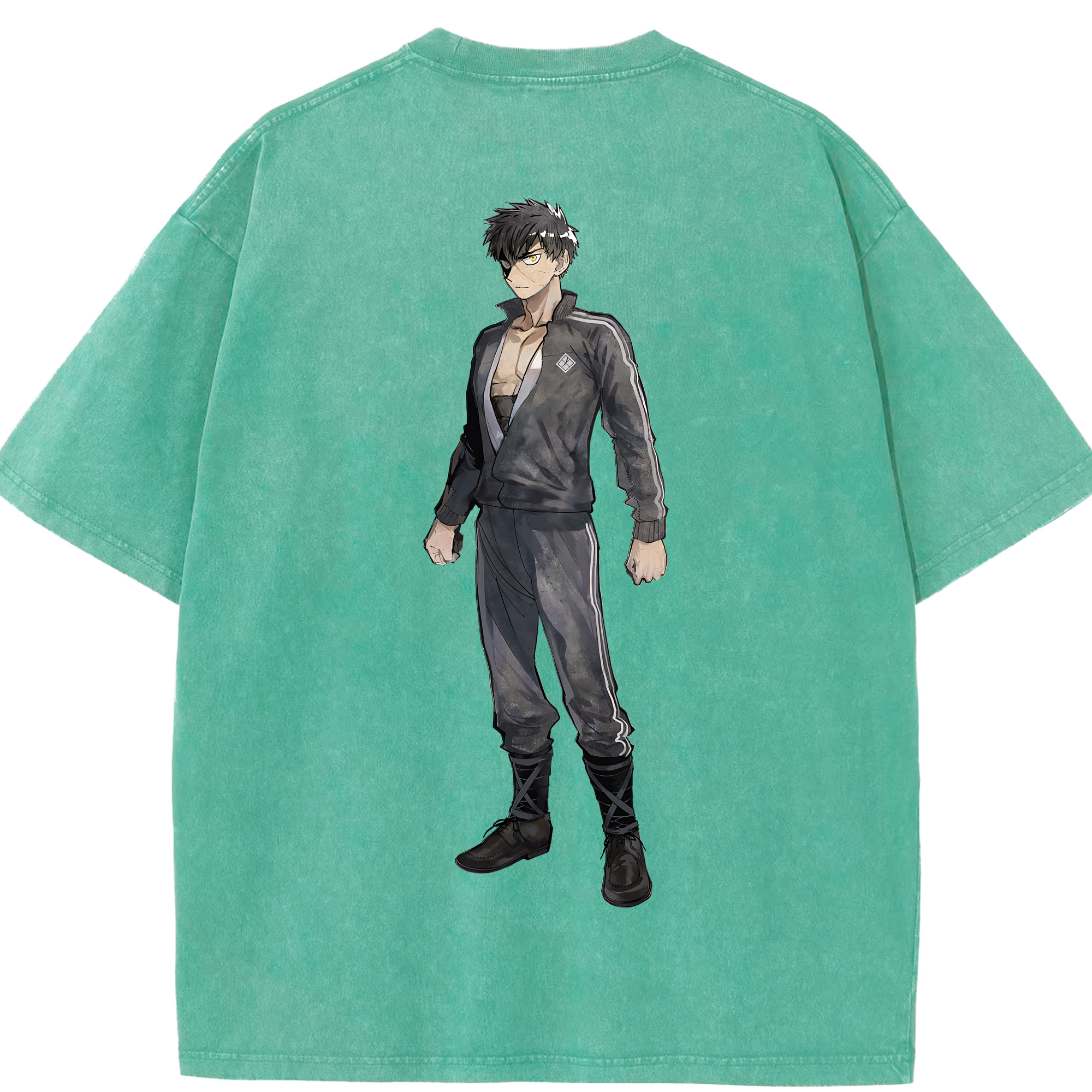 （画像用） 刀剣乱舞 Touken Ranbu 綿100% ヴィンテージ風 半袖Tシャツ（背面プリント）